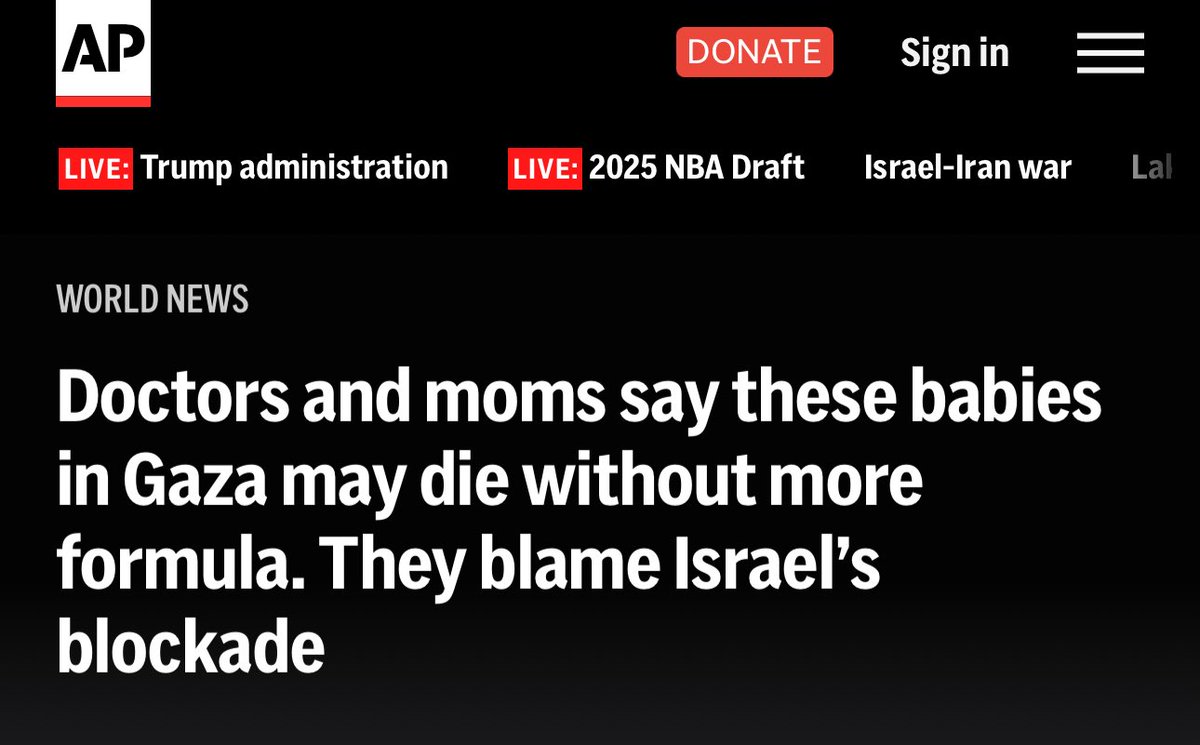AssalRad's tweet photo. So many words to avoid saying ISRAEL IS STARVING BABIES. https://t.co/UiYoeiUZQD