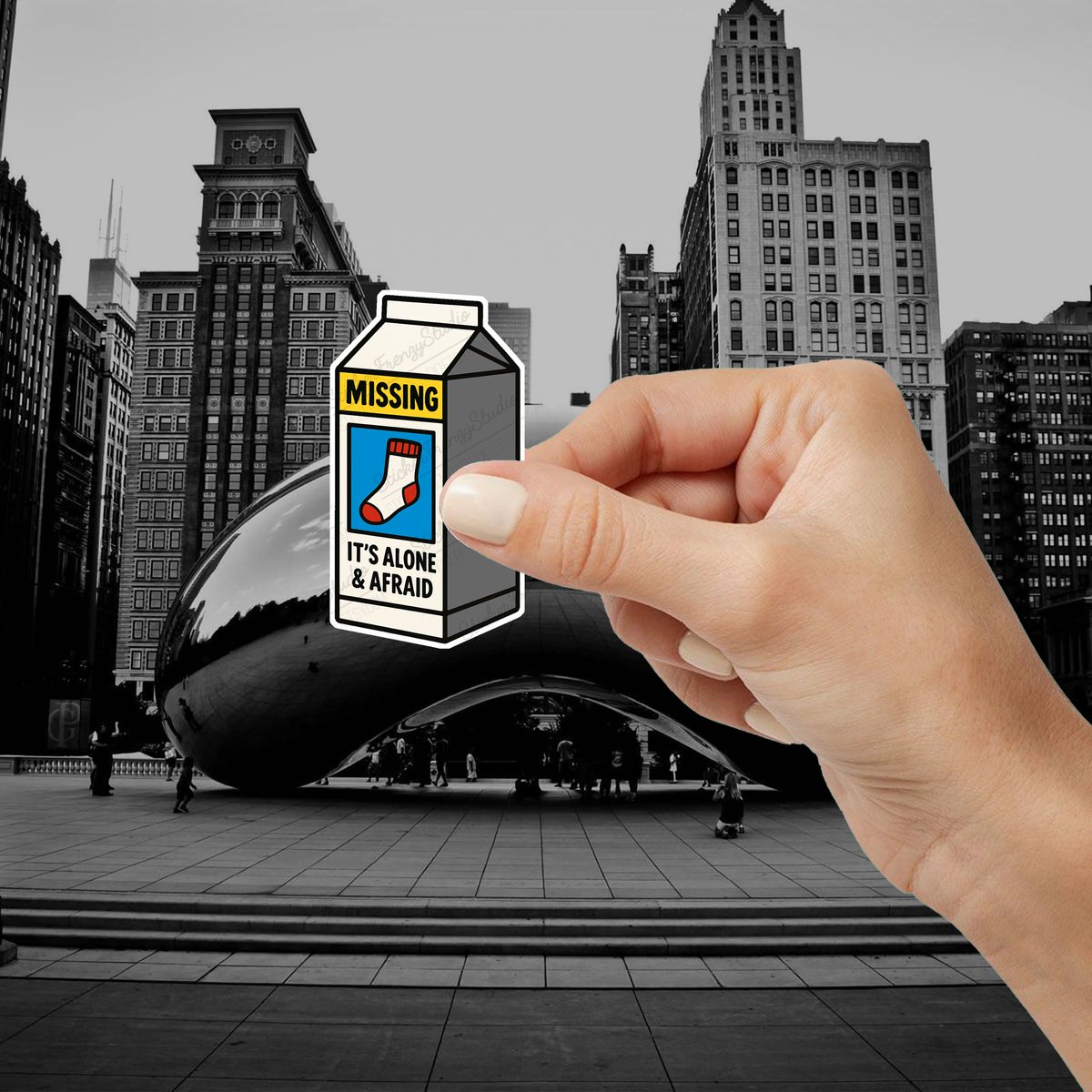 StickerFrenzyy's tweet image. Ever lose a sock and wonder where it went? We found it... on a milk carton. 🧦🥛
Get your Missing Sock Sticker now: etsy.me/4ejMlPf
#FunnySticker #LaundryLife #StickerAddict #SockHumor #MissingSock #EtsyFinds #StickerLove