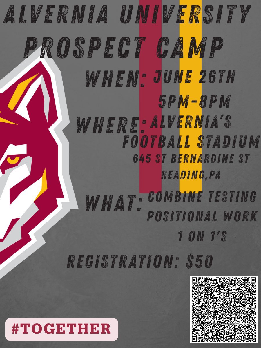 drewsutton43's tweet image. Can’t wait for camp tomorrow night! @AlverniaFB @CoachAzz @Wolves_CoachAB @CoachAGuerrero @CoachDmatt56 @CoachJWaters_
@QACHS_Football @Coach__Mooney @jbmandes @AikinBrian