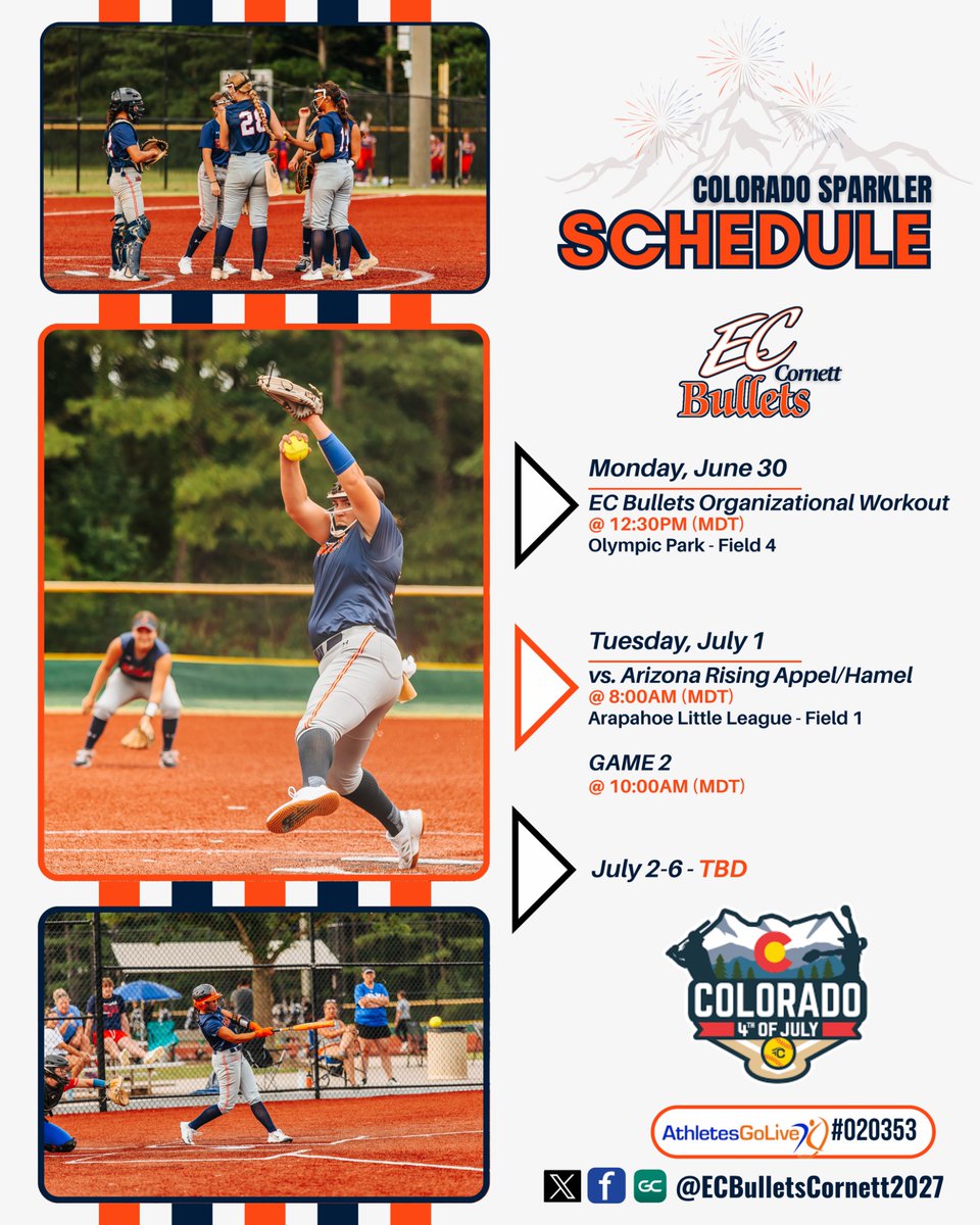 Headed to Colorado for softball!💙🧡
