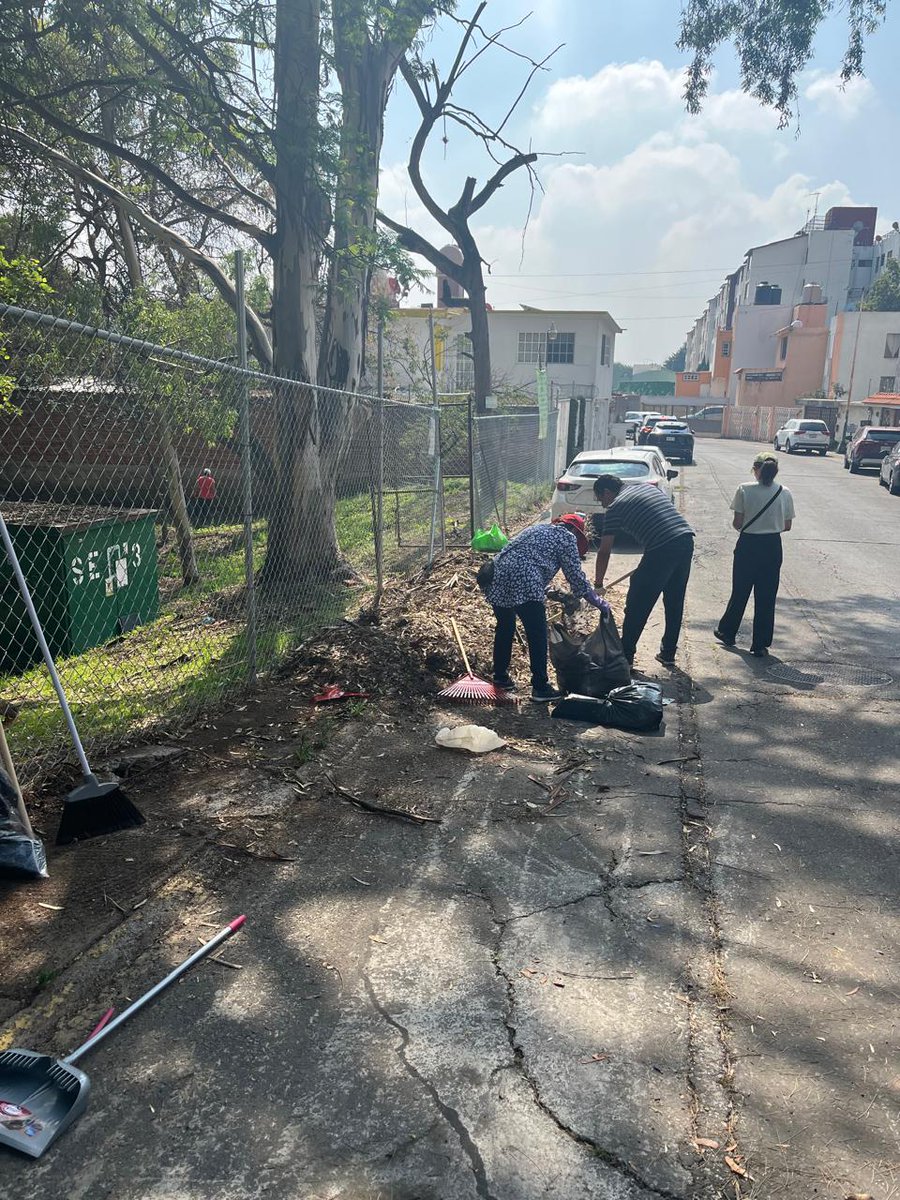 ComunidadLV1a's tweet photo. Primera jornada de limpieza de nuestros jardines liderada por #COPACI y Delegados de la 1a.Secc. de #LomasVerdes y con el apoyo de los vecinos, ya que @GobNau nunca pasó por los residuos de la poda que, con las fuertes #lluvias, pueden tapar los drenajes. #unidosxlomasverdes1a https://t.co/tUxyyJRsNR