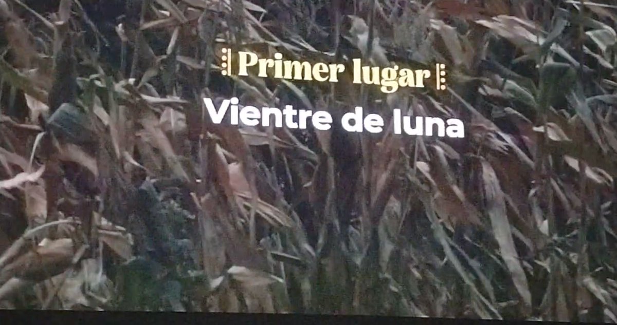 Muchas felicidades Liliana K'an y a todo el equipo de 'Vientre de luna', por el primer lugar en la XV edición del Festival Internacional de Cine y Comunicación de los Pueblos Indígenas! 🥳🥳