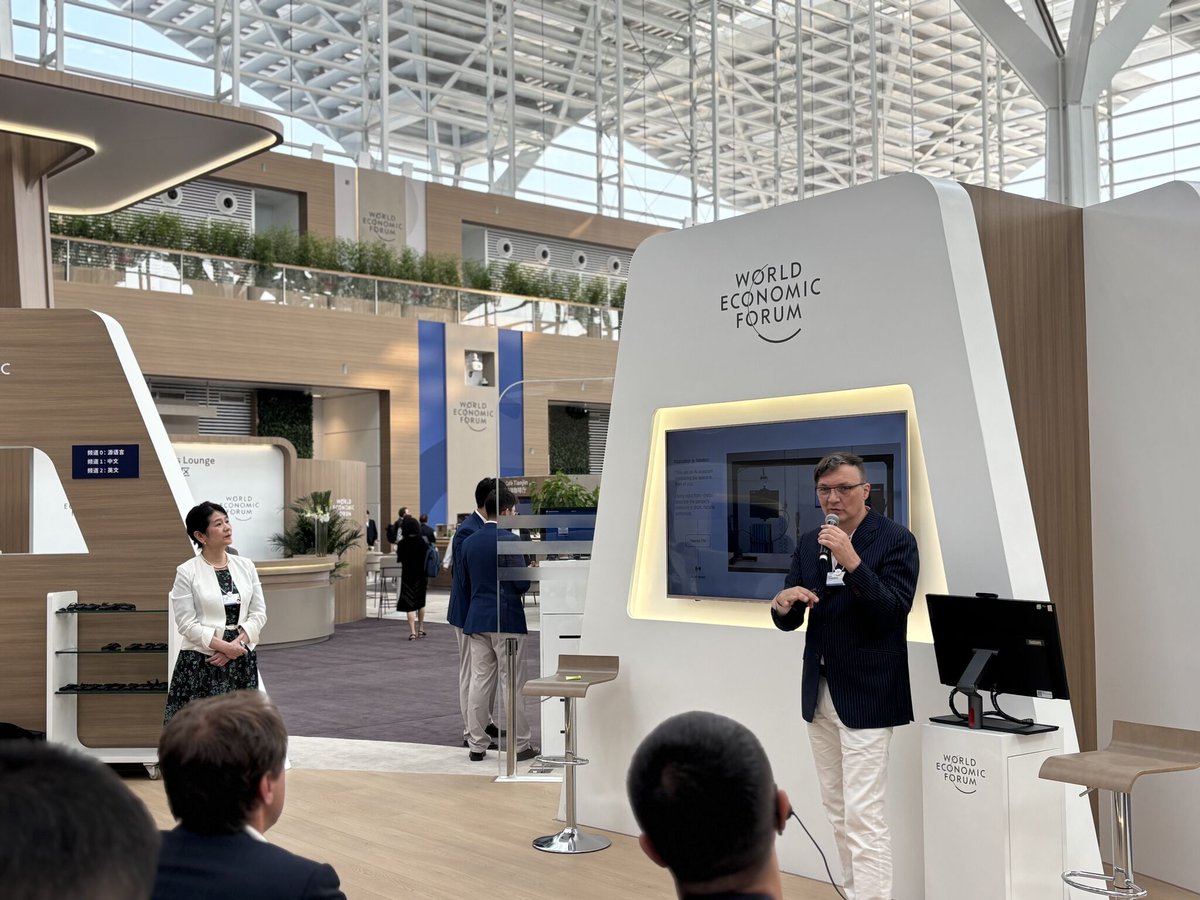 TheHatchAgency's tweet image. This week at @WEF’s #AMNC25, @PhysicalAI CEO @ipoupyrev joined Dr. Asako Koike for the Move Fast, Connect Things panel and Yiwen Zhan for The Philosophy of AI to explore how connected tech is driving innovation and what it means to build ethical AI.