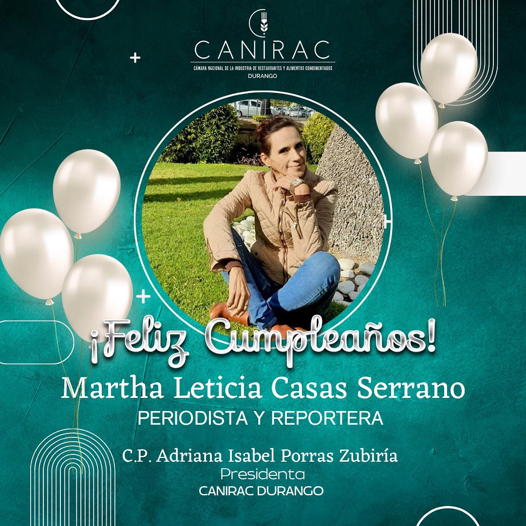 👏 ¡Muchas felicidades a Martha Casas! 👏

En CANIRAC queremos reconocer el gran trabajo de Martha Casas, periodista y reportera, por su profesionalismo, dedicación y por siempre mantenernos bien informados.

#CANIRAC #Periodismo #Reconocimiento #MarthaCasas #Felicidades