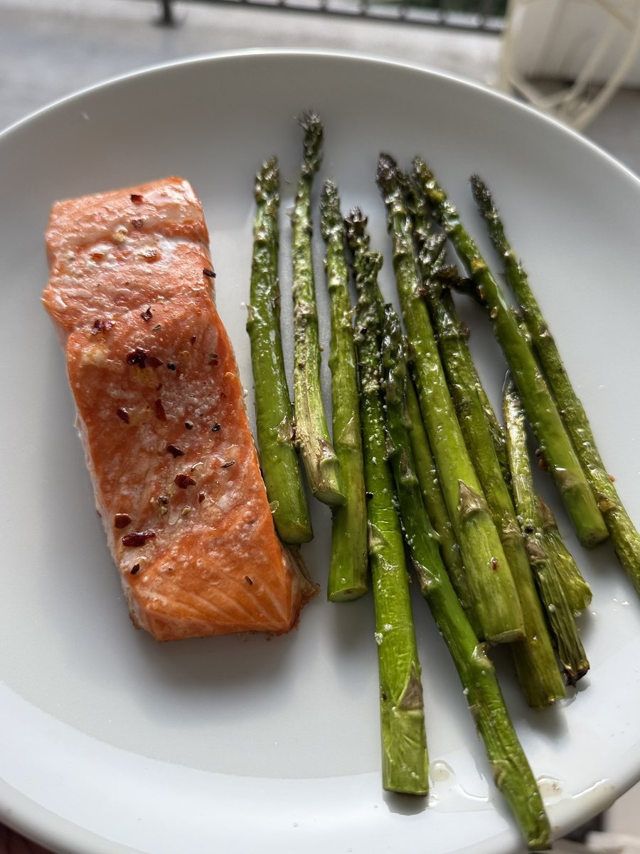 I did not get pizza. I instead cooked steelhead trout and asparagus and it was delicious. 😋