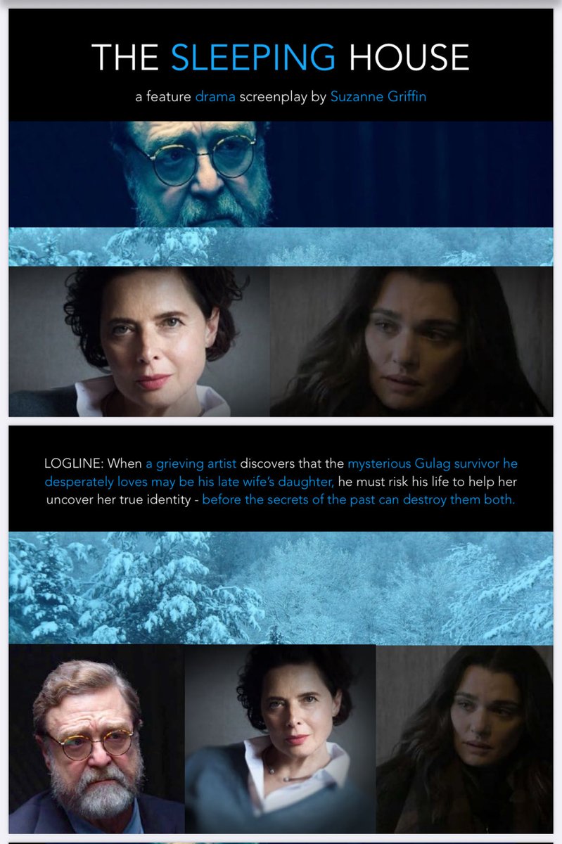 SuzanneGriffin1's tweet image. THE SLEEPING HOUSE. Feature Romantic Drama. Black List Recommended. Nicholl Quarterfinalist. Black List x UPS Be Unstoppable Short List. #ScreenPit #WritingCommunity #producers #reppedwriter