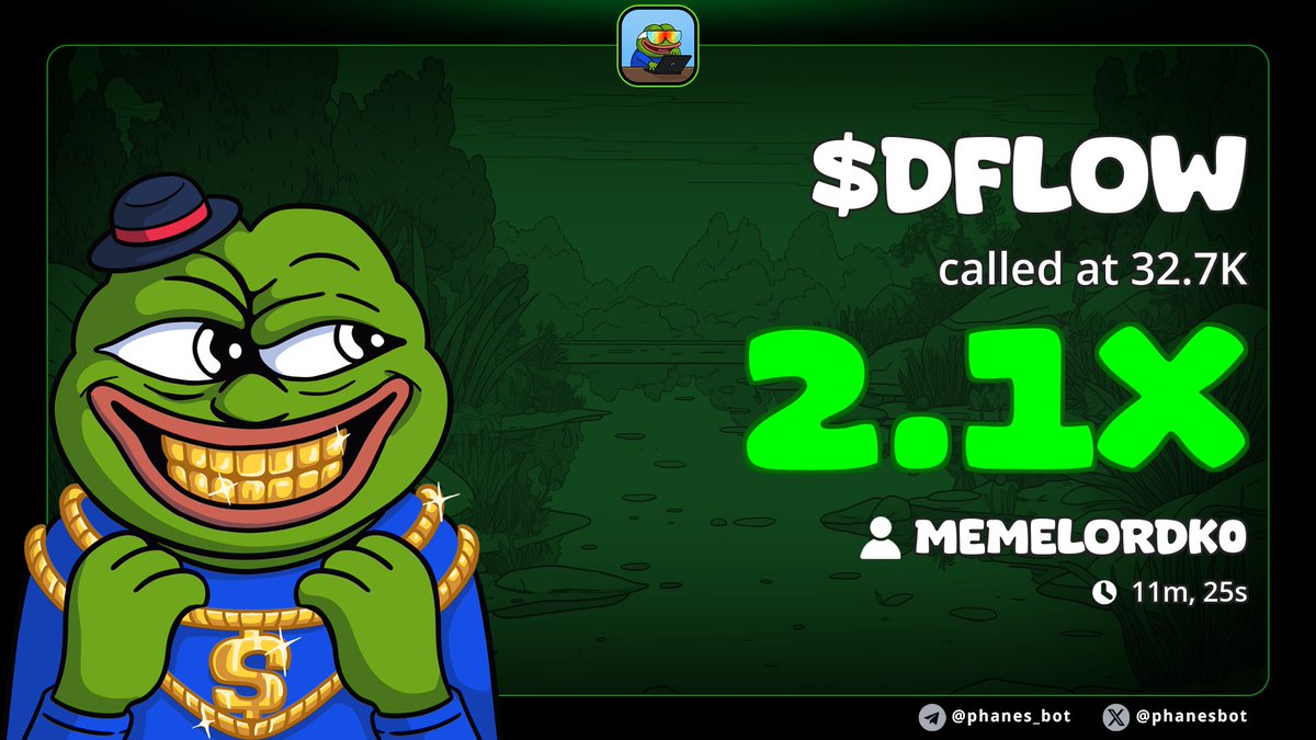 Alphacallzs's tweet photo. $DFLOW hit 2.1x in 11 mins.
Called at 32.7K โ clean entry, quick flip. ๐ธ
My calls donโt wait. Neither should you.
DM to tap in: https://t.co/78h9GIsMaU
#QuickMovesOnly #Memelordk0
#GranHermano #PEEMWASU #fishtanklive #memelordk0
Tg friends eating good entry ๐๐คค๐๐ต https://t.co/PVEHDvZcIt