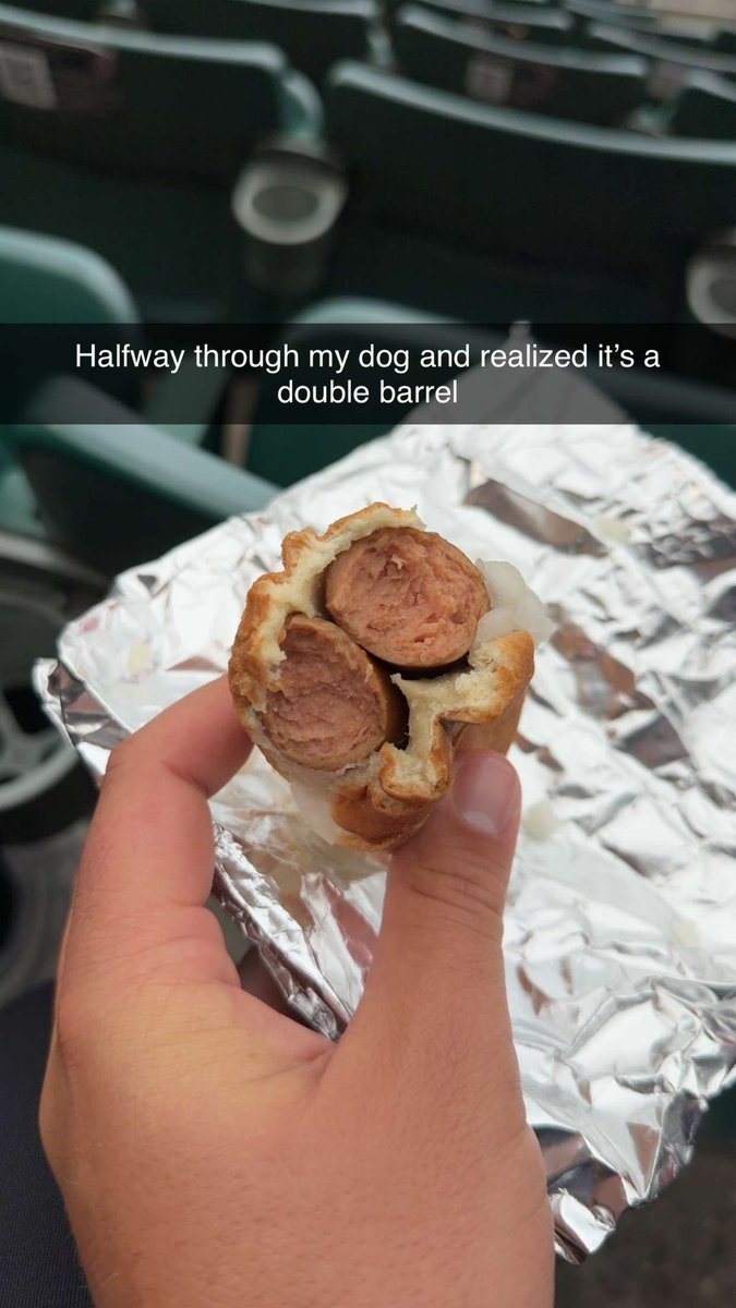 Struck gold tonight at the ballpark. <a href="/BarstoolBigCat/">Big Cat</a>