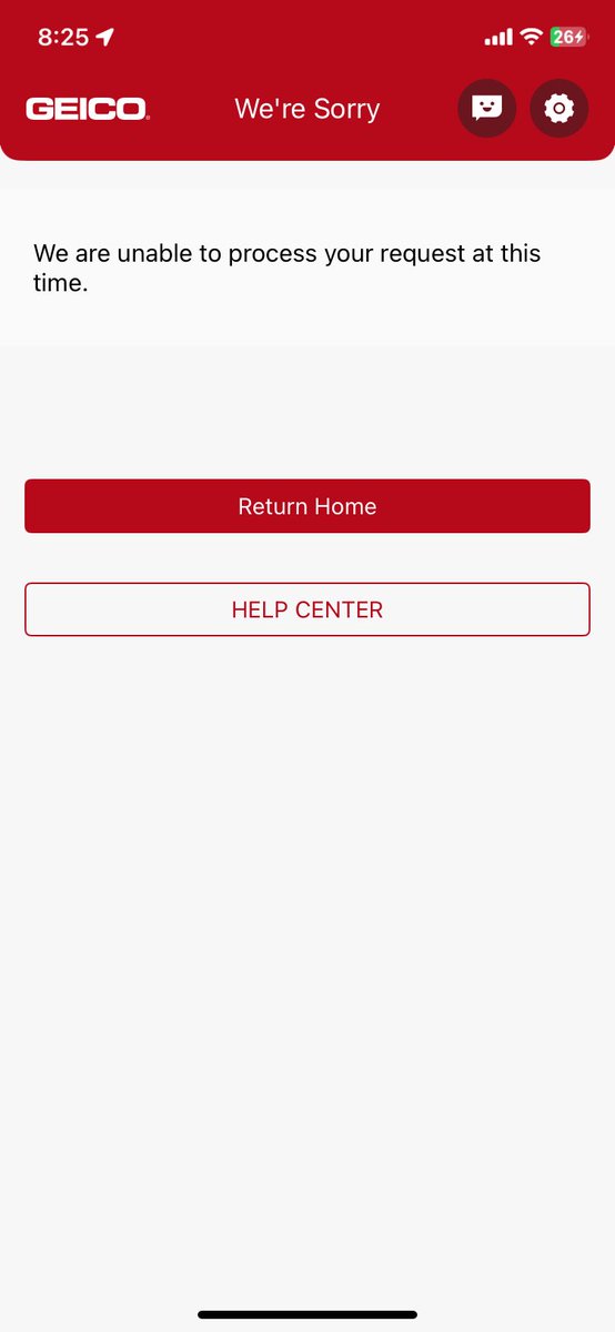 SponsorPhilly's tweet photo. @GEICO_Service - We’ve been trying for days to upload photos to the app, but just keep getting this error message https://t.co/CIp9BGovlQ