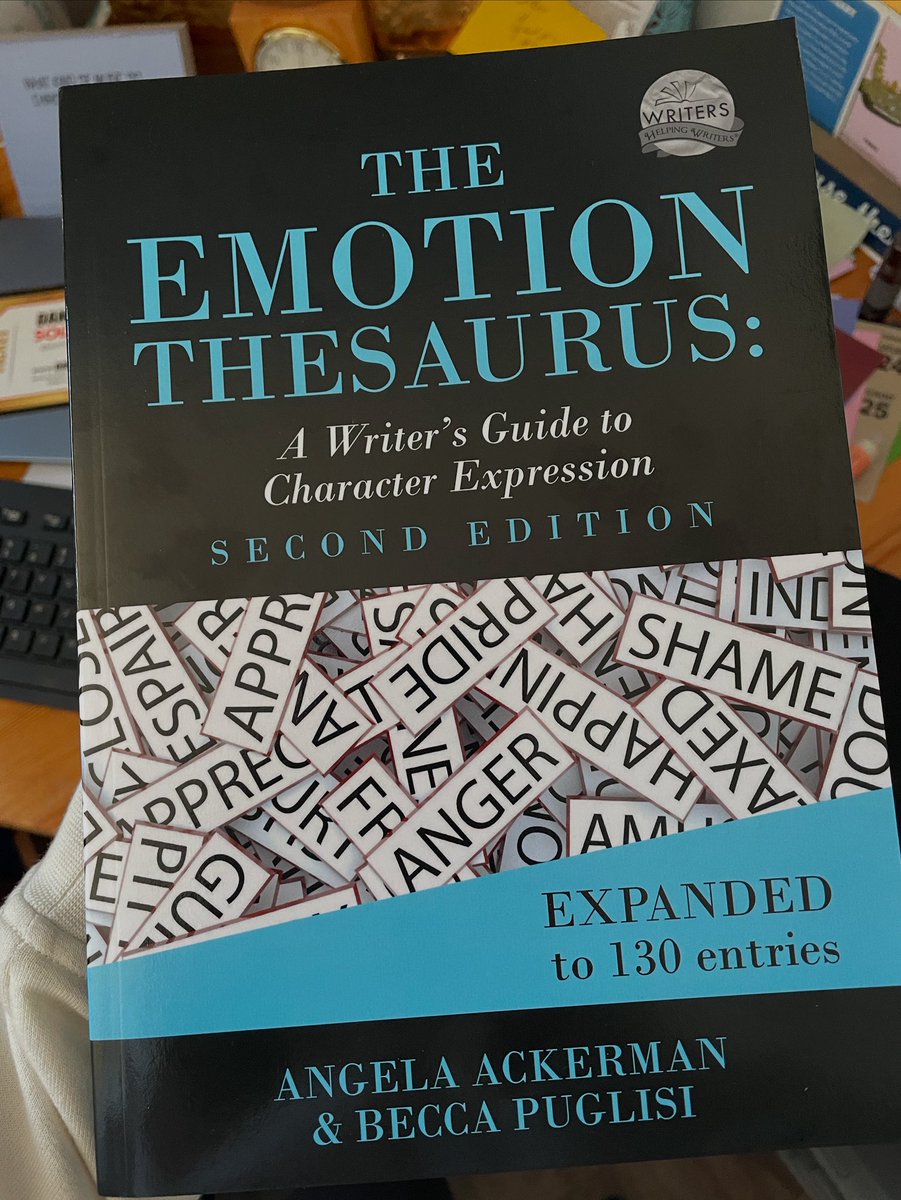 Emotion thesaurus to the rescue once again.