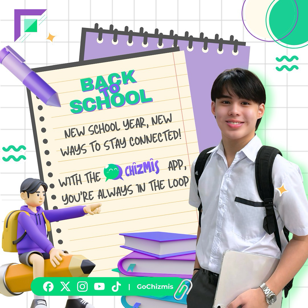 GoChizmis's tweet photo. 🎒 𝗕𝗮𝗰𝗸 𝘁𝗼 𝗦𝗰𝗵𝗼𝗼𝗹 – 𝗖𝗼𝗻𝗻𝗲𝗰𝘁 𝗪𝗶𝘁𝗵𝗼𝘂𝘁 𝗕𝗼𝘂𝗻𝗱𝗮𝗿𝗶𝗲𝘀 🌐

This school year, bridge the gaps and help build a safer, smarter, &amp; more connected campus community w/ @GoChizmis app!

📚 Stay informed.
🔒 Stay secure.
🤝 Stay connected — anytime, anywhere. https://t.co/xQ82RMBTJY