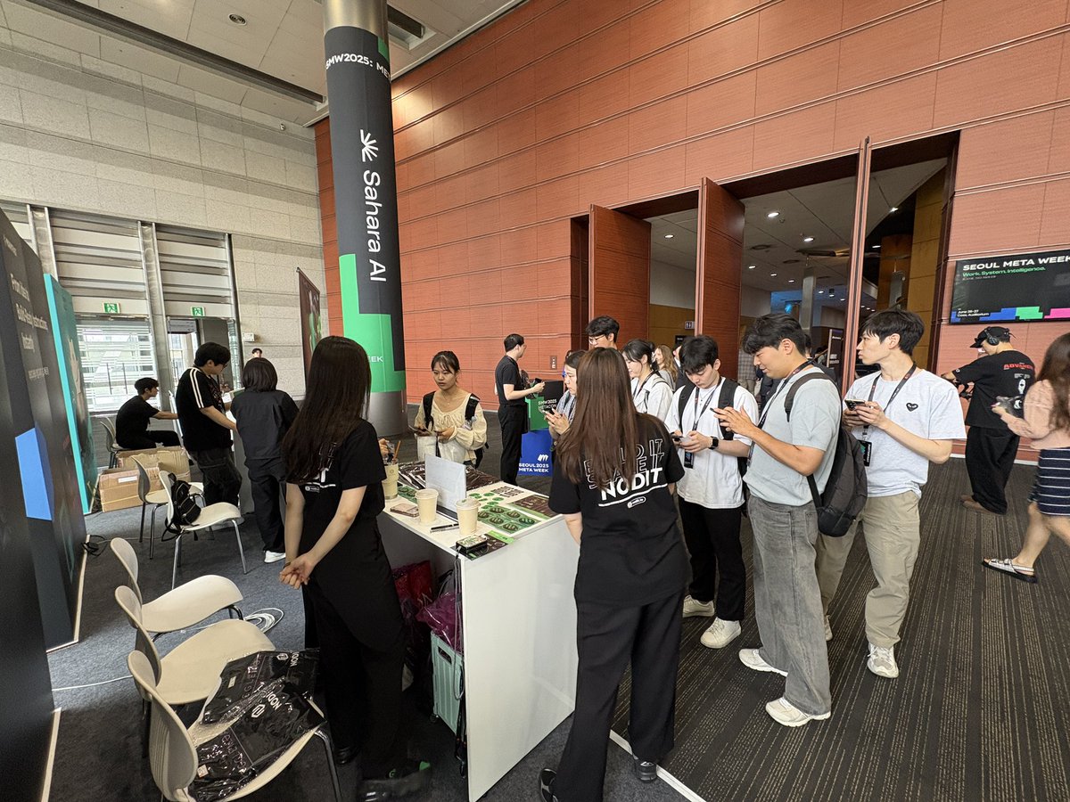 0xjhk's tweet photo. The day just started and it’s already buzzing at @NoditPlatform booth. Did someone hit fast-forward? https://t.co/XjY5G40oxY