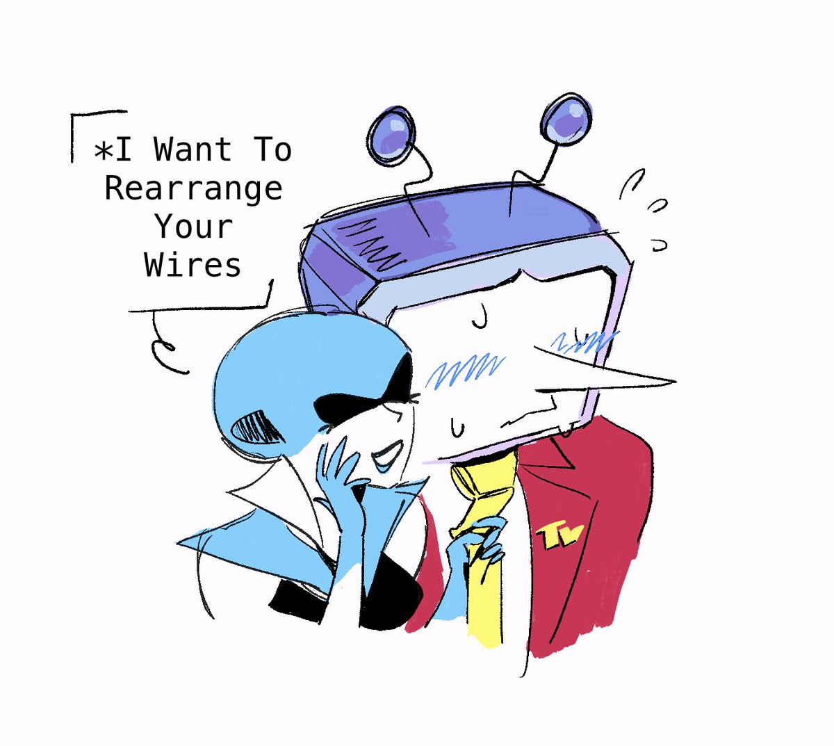 uhhhm #queentenna doodle theyre funny to me