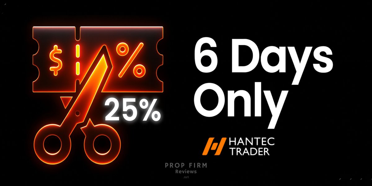 This is a <a href="/HantecTrader/">Hantec Trader</a> sale post.
It’s not pretending to be anything else.
✔️ 25% off
✔️ FLASH25
✔️ 6 days only (June 25–30 CST)

Info if you're the responsible type:
👉 propfirmreviews.net/prop-firm-revi…
Or just buy the thing (FLASH25):
👉dashboard.htrader.com/purchasechalle…