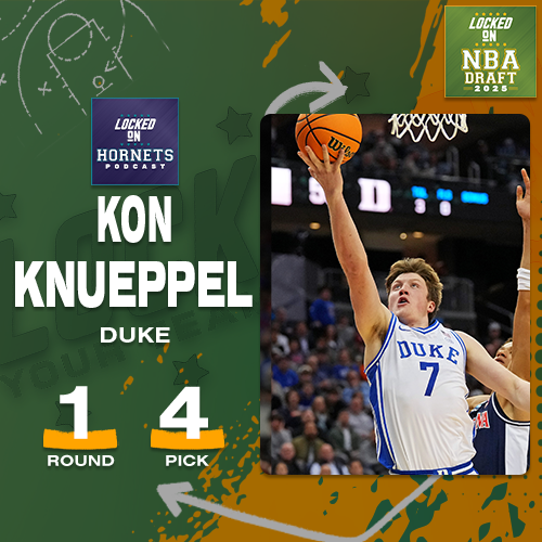 The Charlotte Hornets select Kon Knueppel with the 4th pick in the 2025 NBA Draft! 👏

#HiveMentality #NBADraft