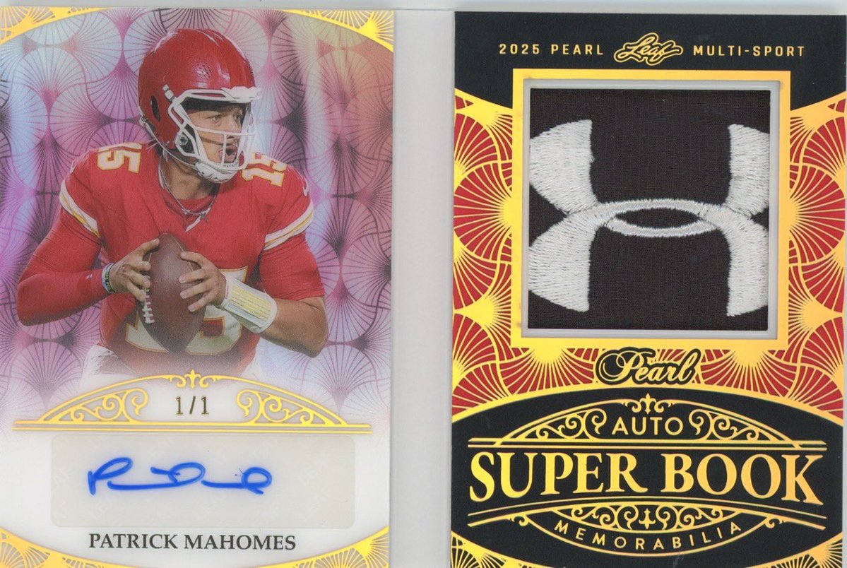 Leaf_Cards's tweet image. 2025 Leaf Pearl live card look in! The Super Books are……SUPER!