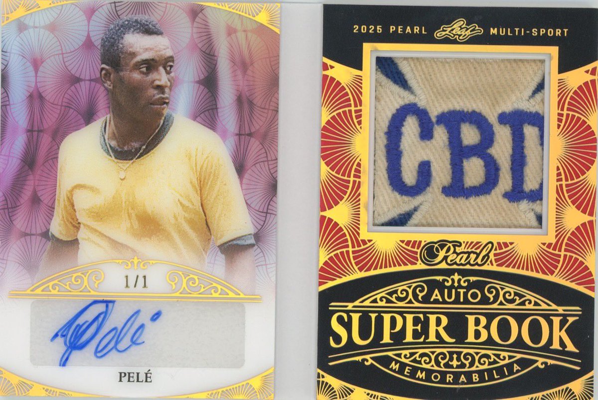 Leaf_Cards's tweet image. 2025 Leaf Pearl live card look in! The Super Books are……SUPER!