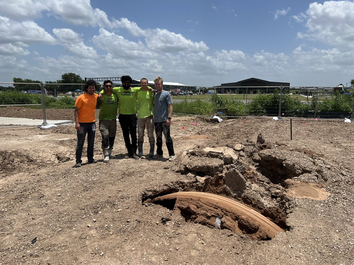 boringcompany's tweet image. Emerging from the ground in Bastrop, Texas