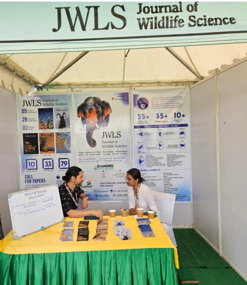 Journal of Wildlife Science (@jwls_in) on Twitter photo Visit stall no. 2 in the at <a href="/iccon_india/">ICCON 2025</a> conference venue to learn more about <a href="/jwls_in/">Journal of Wildlife Science</a>, meet JWLS editors and discuss how to improve your manuscripts for publications.
#OpenScience #OpenAccess #AcademicPublishing #iccon2025 Visit stall no. 2 in the at <a href="/iccon_india/">ICCON 2025</a> conference venue to learn more about <a href="/jwls_in/">Journal of Wildlife Science</a>, meet JWLS editors and discuss how to improve your manuscripts for publications.
#OpenScience #OpenAccess #AcademicPublishing #iccon2025