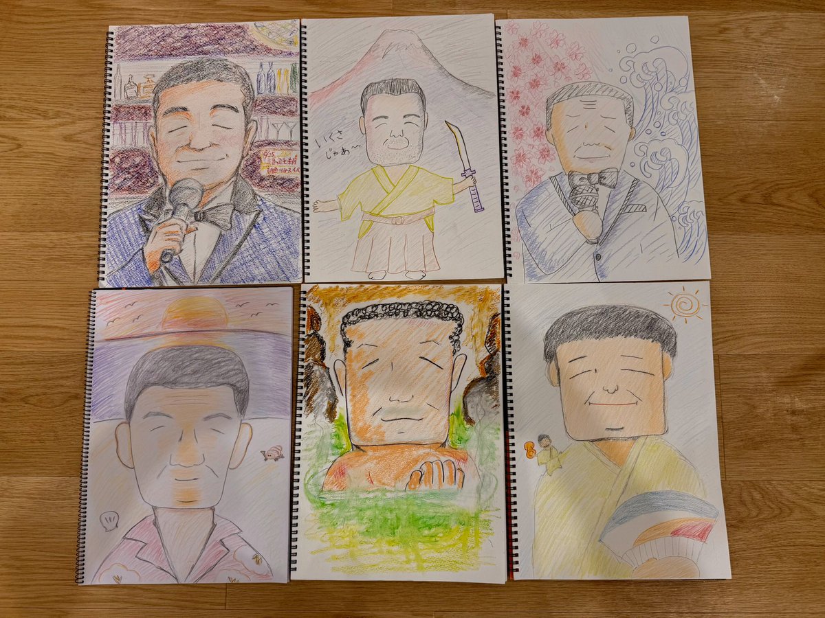 昨夜クリスタルジムでやった4回目になる「ファンアートをかこう」の参加者の方々が描いたFAです。かなり上がってきてます