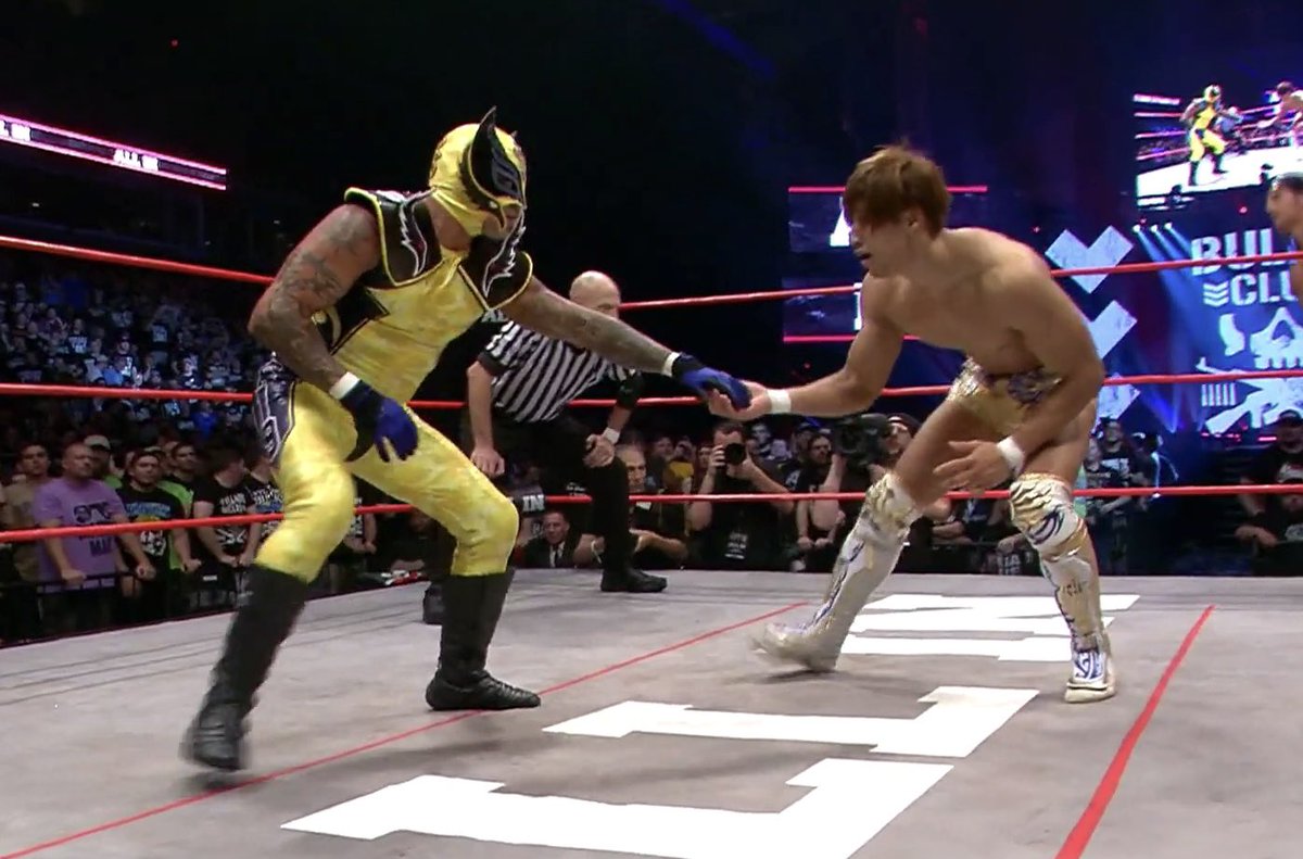 What that Kota Ibushi and Rey Mysterio moment from Ibushis entrance video is from!
#AEW