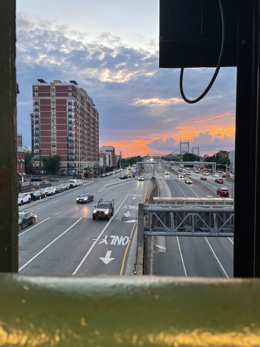 the heat wave is ending and this is the sky over Queens