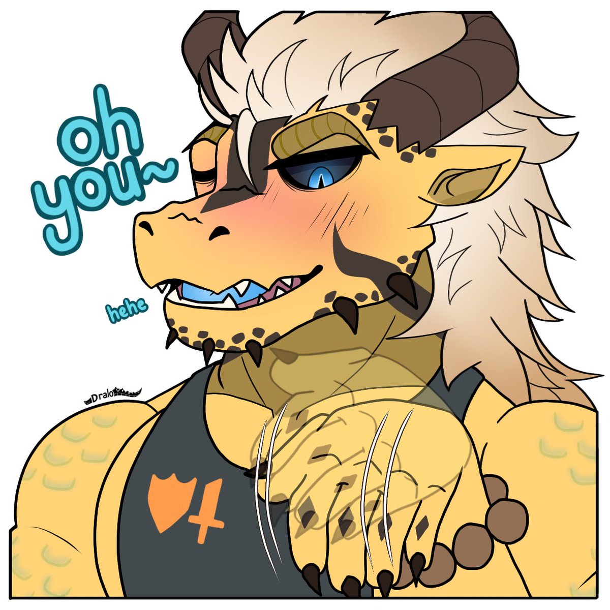 DraloGator's tweet image. NEW STICKER ALERT βΌοΈ
βOh You~β
Made for my good friend (and wonderful Twitch streamer) @ItzzR3x