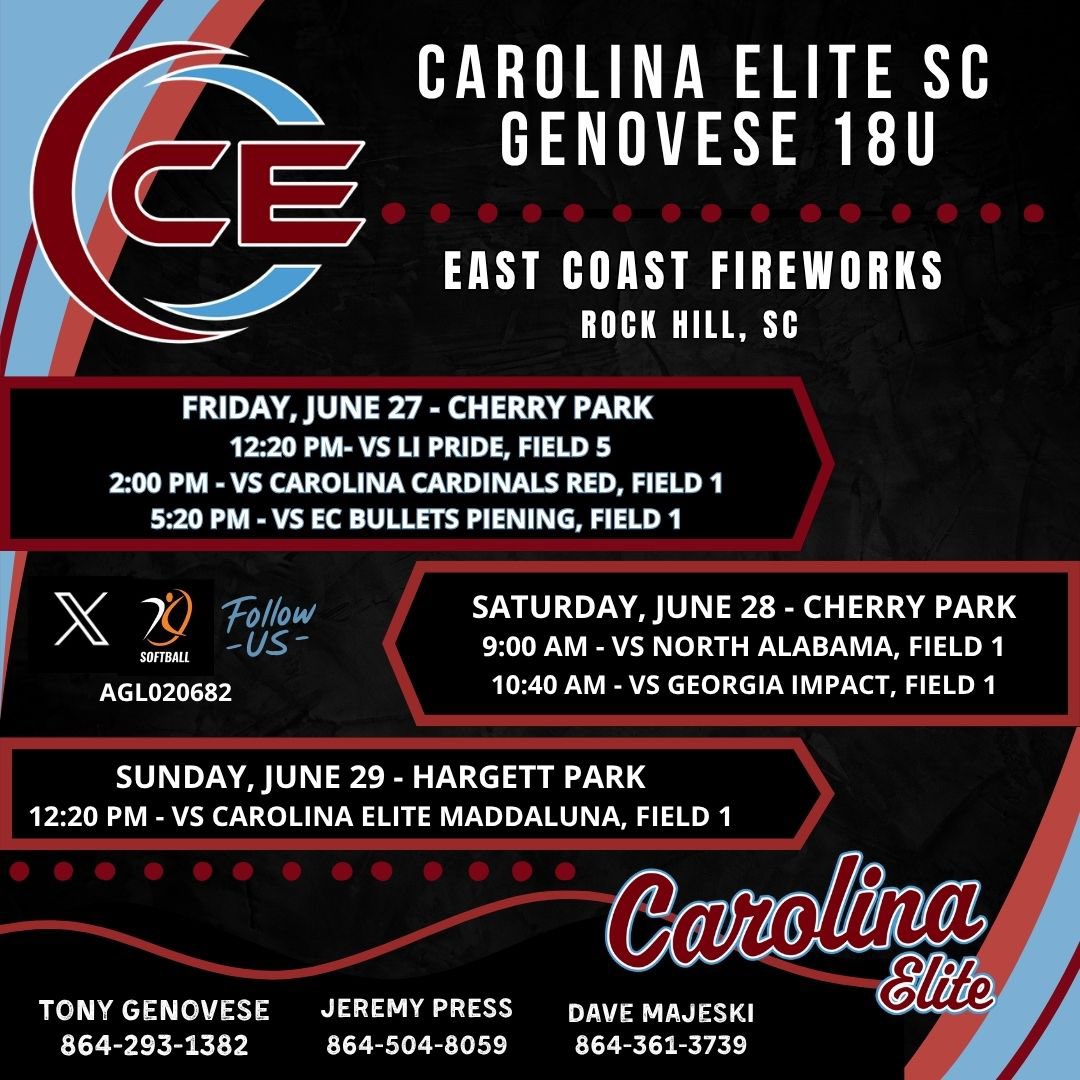 Rock Hill- come watch this team at Cherry Park this weekend, last day (Sunday morning) @ Haragett Park