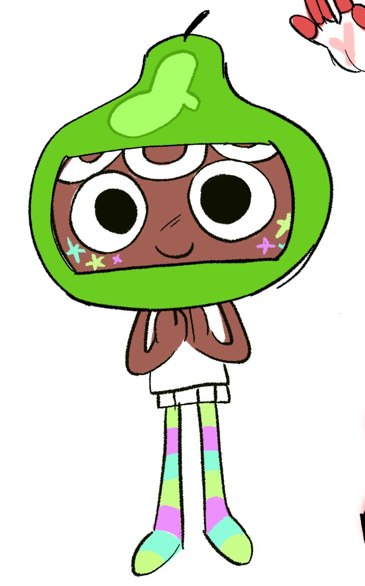 Cosmo pear cosmo but he’s a pear Cosmo the pear pearsmo