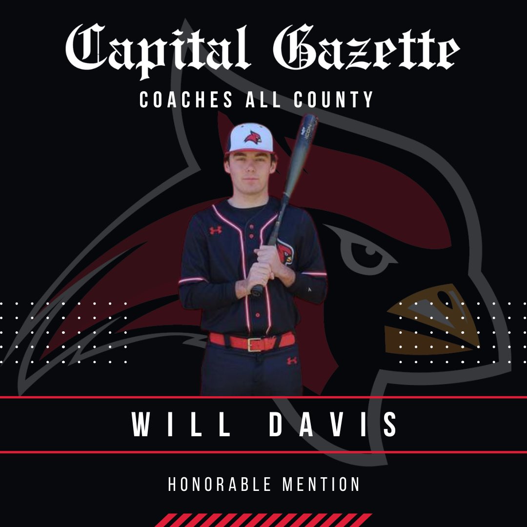 CroftonCardsBB's tweet photo. Congratulations to our student-athletes for making Capital Gazette All County!

Jason Gifford - 1st Team Infielder
Tyler Holt - 1st Team Outfielder
Will Davis - Honorable Mention Infielder https://t.co/b2Xo63t6Yf