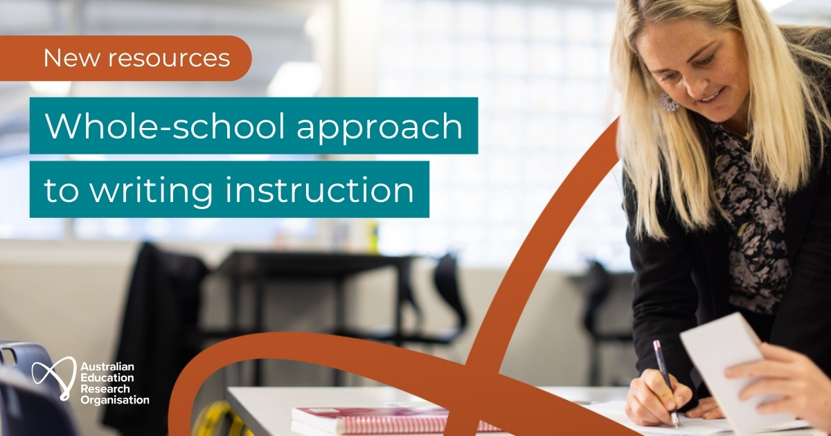 New writing instruction courses out now! Our School Writing Instruction Framework is a free, evidence-based approach designed for teachers and school leaders to strengthen writing instruction at a whole school level. edresearch.edu.au/resource-colle…