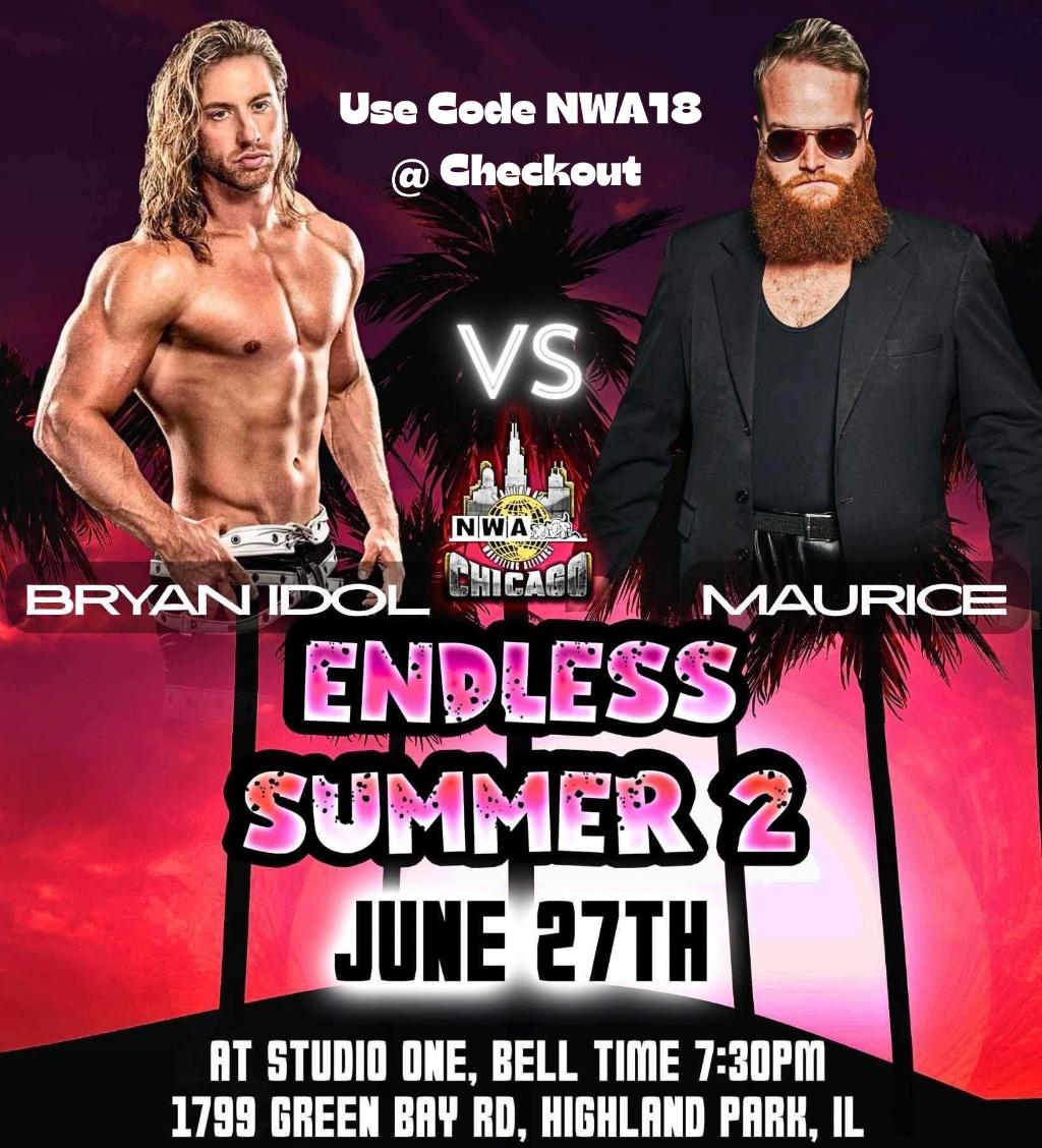 See @theBryanIdol 🆚 <a href="/MAURICE_Wrestle/">MAURICE 🩷💛💙</a> this Friday! 
eventbrite.com/e/nwa-chicago-…  #NWAChicago
