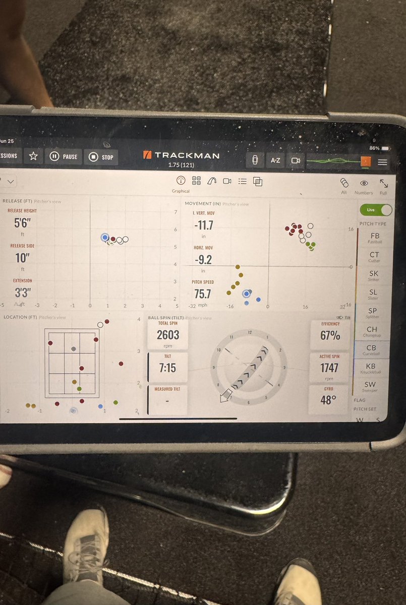 sam_elrich's tweet image. Been working with @BodzinPitching for a month now.
Excited for the rest of the summer!
FB: 87-89
CB: 75-77
SL: 77-79
CH: 80-82
@mccbaseball1