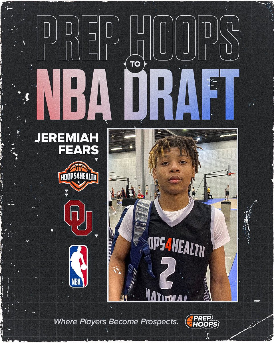 Scott Burgess (@scottybscout) on Twitter photo Congrats to former Joliet West PG Jeremiah Fears <a href="/jeremiahfears2/">Jeremiah Fears</a> on being selected #7 by #Pelicans in the 2025 #NBADraft!
Fears played with <a href="/hoops4health33/">Hoops4Health</a> on the <a href="/PHCircuit/">Prep Hoops Circuit 🏀</a> including once scoring 42 points as a 15 year old play 17U during live period.
#Sooners #BoomerSooner Congrats to former Joliet West PG Jeremiah Fears <a href="/jeremiahfears2/">Jeremiah Fears</a> on being selected #7 by #Pelicans in the 2025 #NBADraft!
Fears played with <a href="/hoops4health33/">Hoops4Health</a> on the <a href="/PHCircuit/">Prep Hoops Circuit 🏀</a> including once scoring 42 points as a 15 year old play 17U during live period.
#Sooners #BoomerSooner