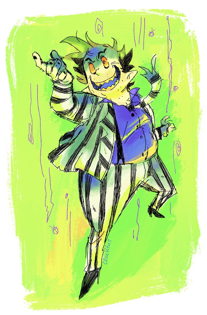 CleeVitus's tweet image. he’s a hoot at parties #beetlejuice