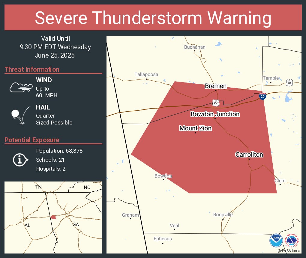 NWS Atlanta tweet media