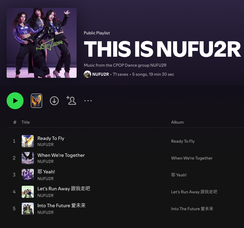 Nufu2R's tweet photo. Want to know when our pumpin' new bounce dance track 'Legendary' is out and support our music? Please add our playlist to your Spotify Library! 
https://t.co/UuzKHKY2TI #dancemusic #edm #cpop #spotify #NUFU2R https://t.co/MZ6Clz7Ojj
