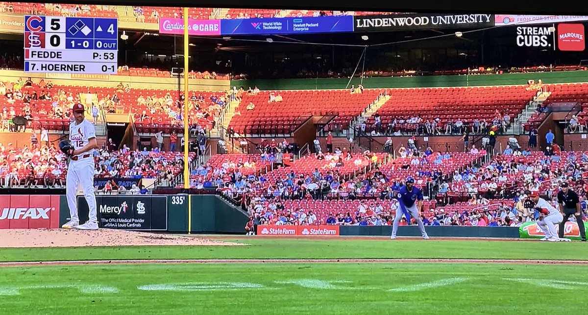 How is Busch Stadium still empty this year when the Cardinals are playing well and the January 6th rioters have all been pardoned?