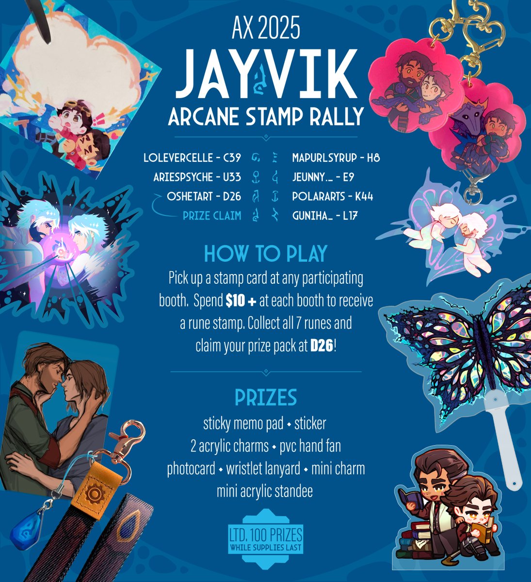 ox_and_free's tweet image. If you're going to #AnimeExpo2025 come visit me at D26 and play our #jayvik rally!
