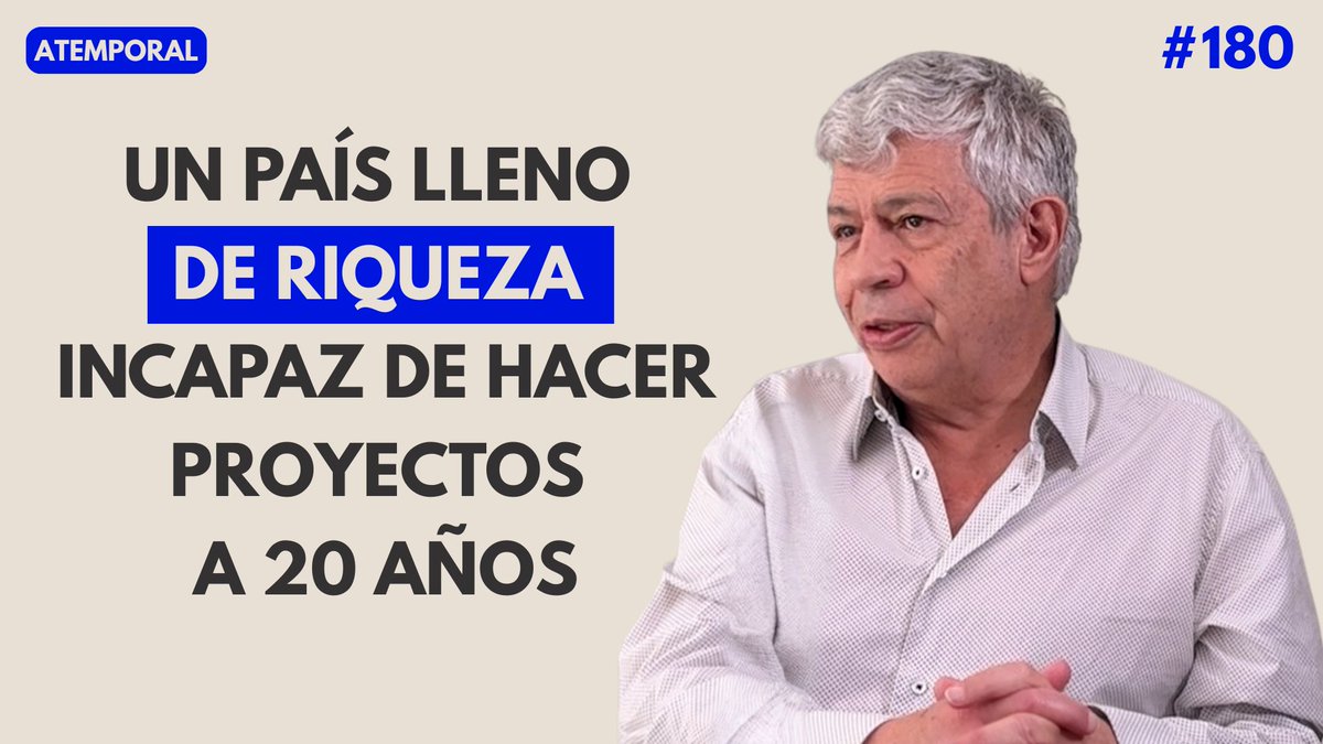 acevedoesandres's tweet photo. Entrevisté al exdirector del DNP Jorge Iván González sobre la ausencia de proyectos de largo plazo en Colombia, si este es un país rico o pobre, la tecnocracia y su choque con la política.

Al aire ya en Atemporal! https://t.co/GIEm6aF9gg