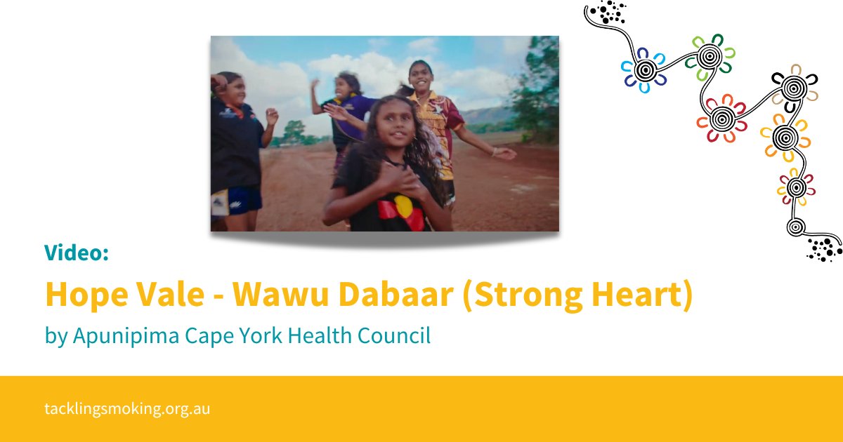 Hope Vale youth teamed up with Apunipima Cape York Health Council to create this powerful music video promoting a smoke and vape-free lifestyle. Watch it now! 🔗 bit.ly/3TaO0Nf