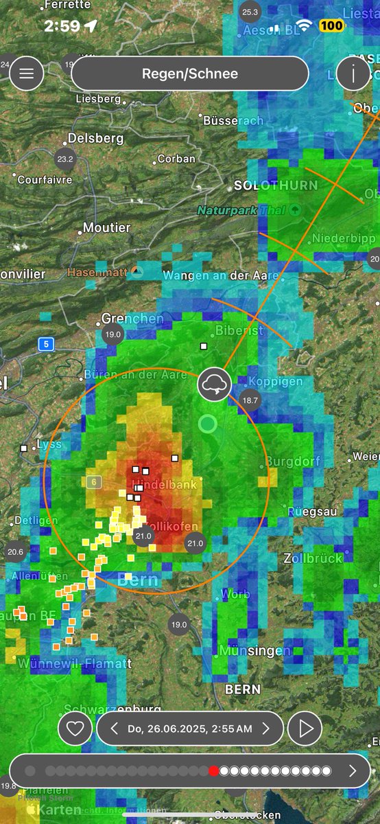 meteo_be's tweet photo. Nächtliche Zelle ⚡️🌩️⛈️ https://t.co/d4kiQft8Zp