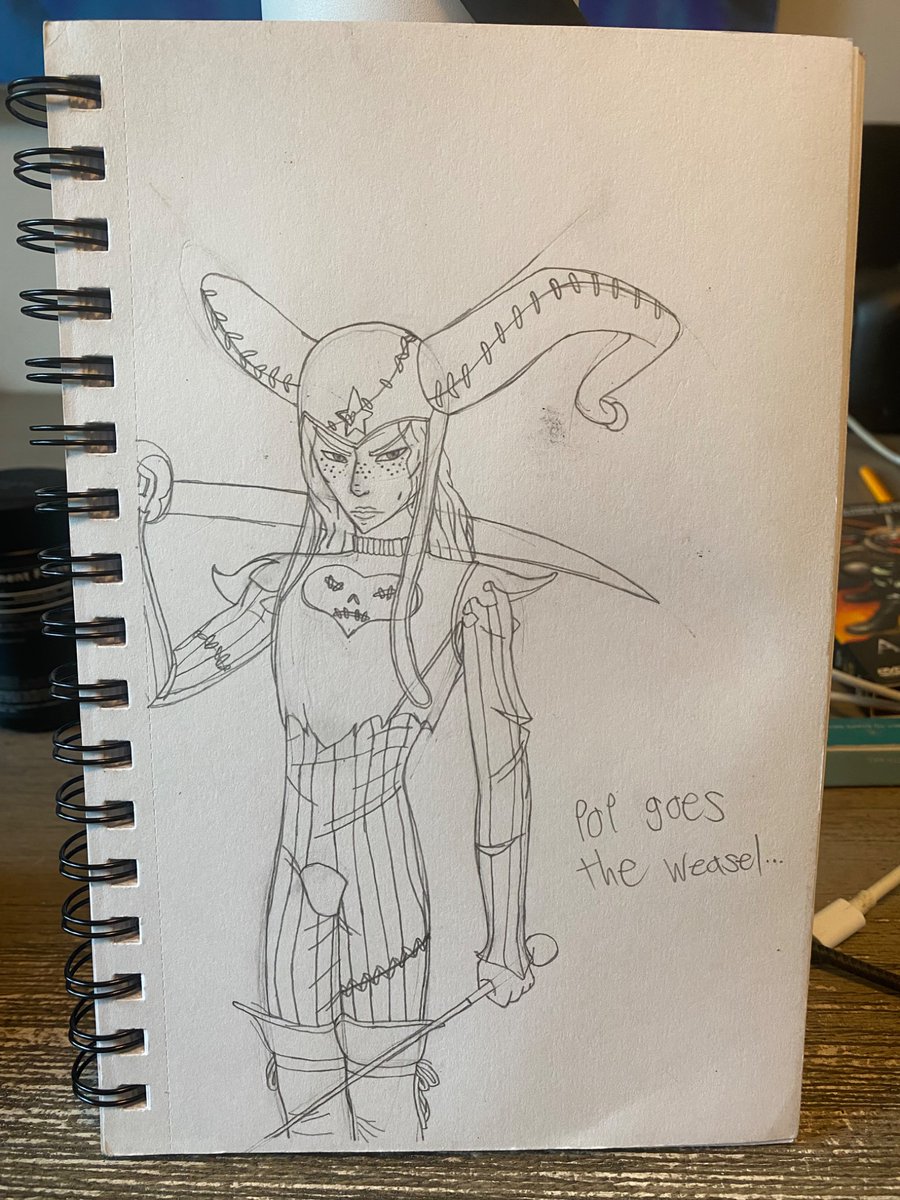 HuntersSymphony's tweet photo. A little sketch I did while I was procrastinating
#Brom #ThePlucker #Jack https://t.co/Mz25uKaHcX