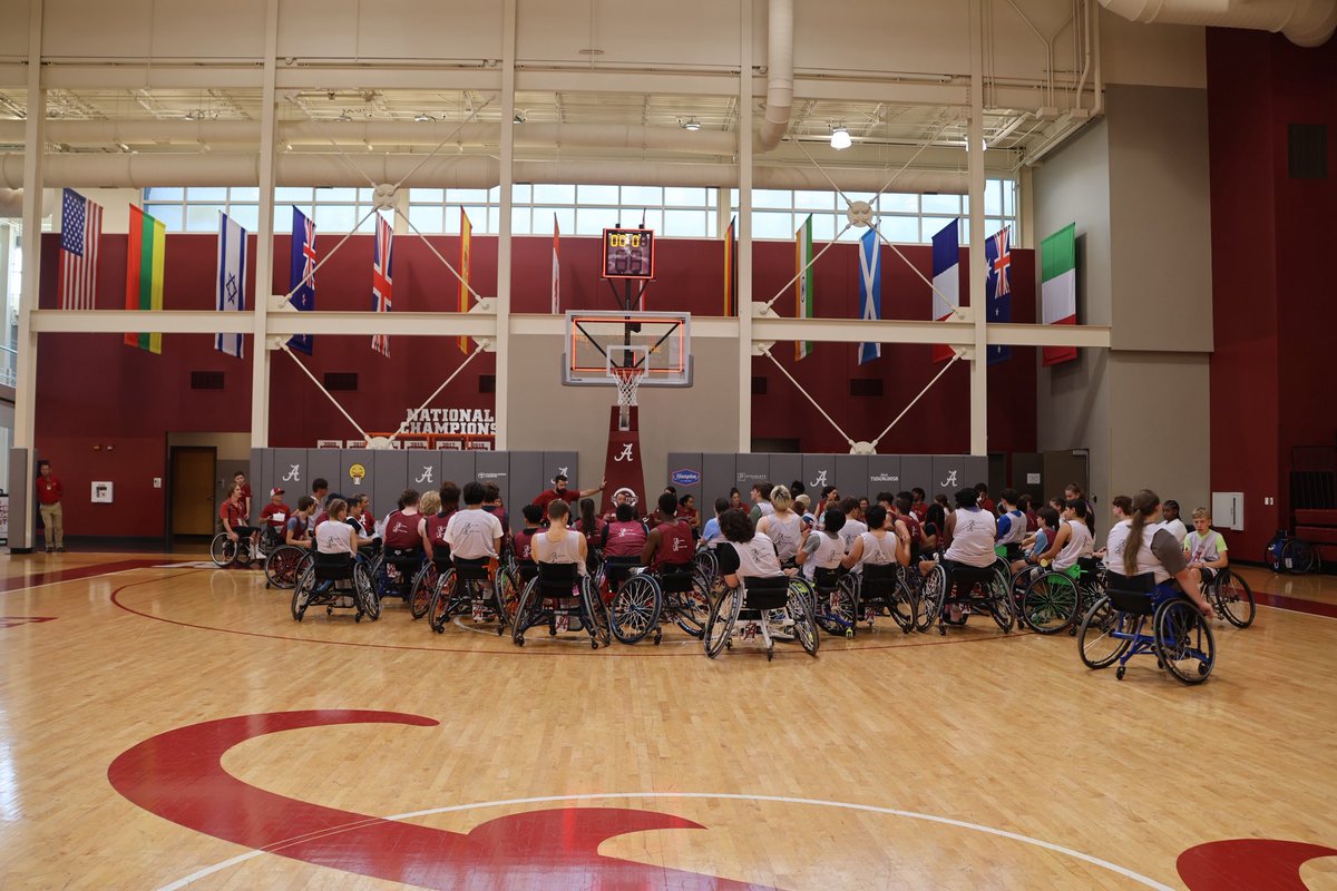 UA Adapted Athletics (@alabamaadapted) on Twitter photo Summer Camp day one putting in the work!!🏀 We will be back in action tomorrow.
#RollTide | #AlabamaAdaptedAthletics Summer Camp day one putting in the work!!🏀 We will be back in action tomorrow.
#RollTide | #AlabamaAdaptedAthletics