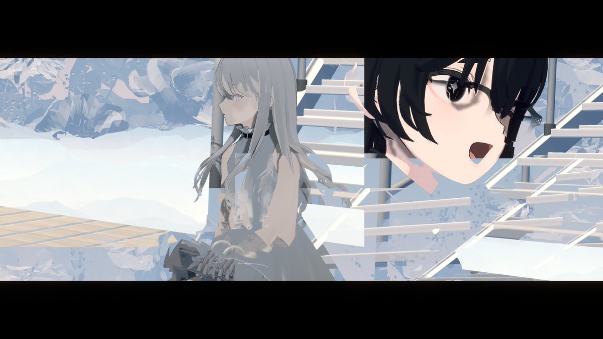 明合成ガチャして遊んでたら綺麗に写り込んできた