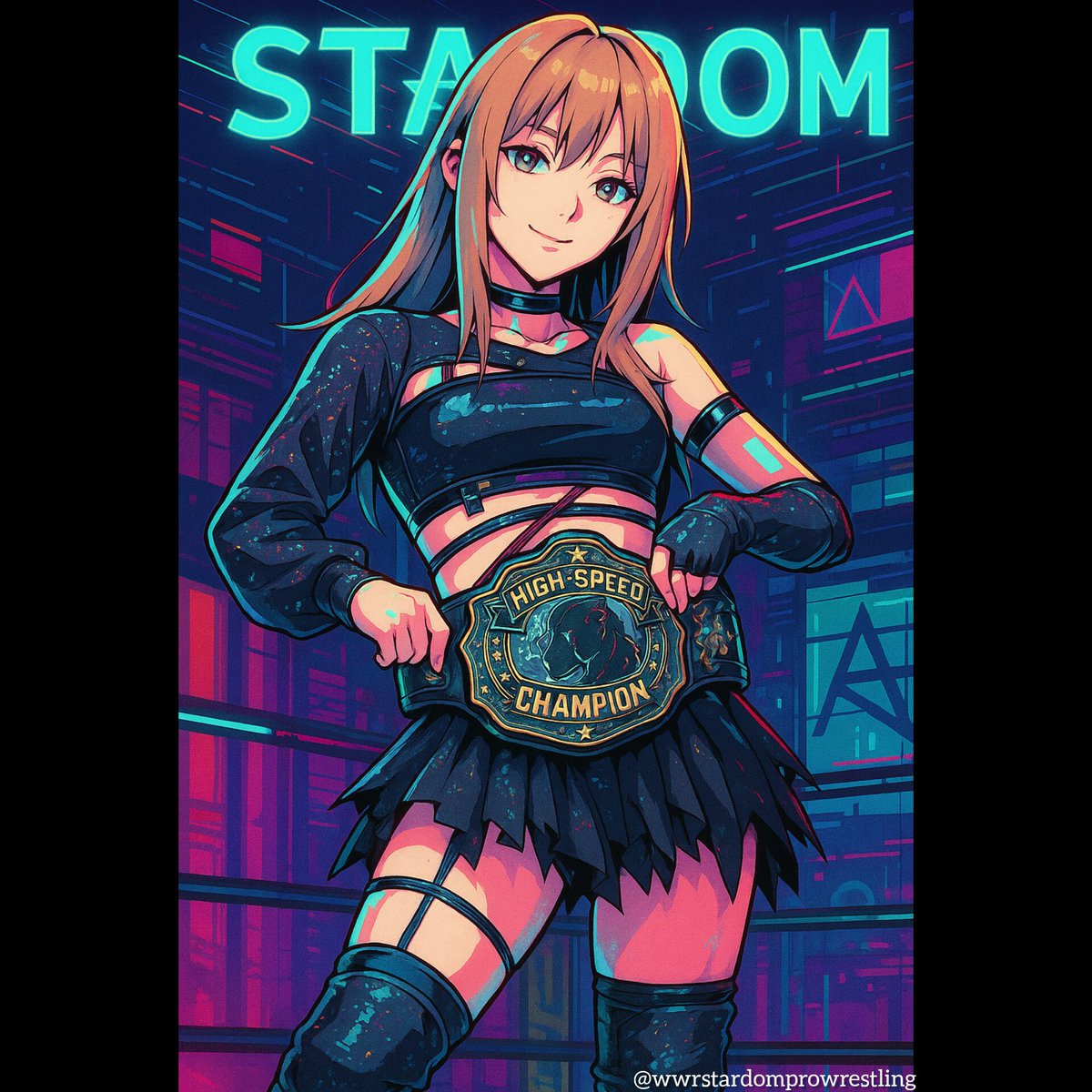 Saki Kashima (Cyberpunk Edgerunners version) 🖤

<a href="/kashima_saki555/">鹿島沙希 (Saki Kashima)</a> 

#SakiKashima #Wrestling #Stardom #鹿島沙希