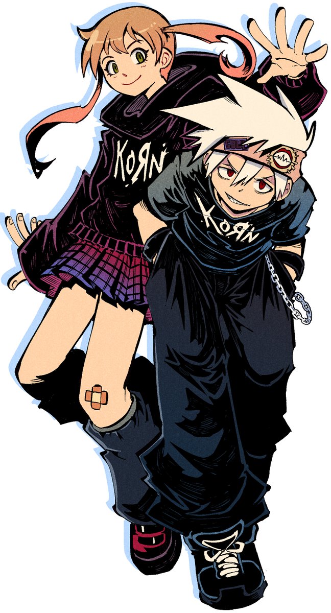 Soul and Maka colored 🎃#マンガ #イラスト #souleater