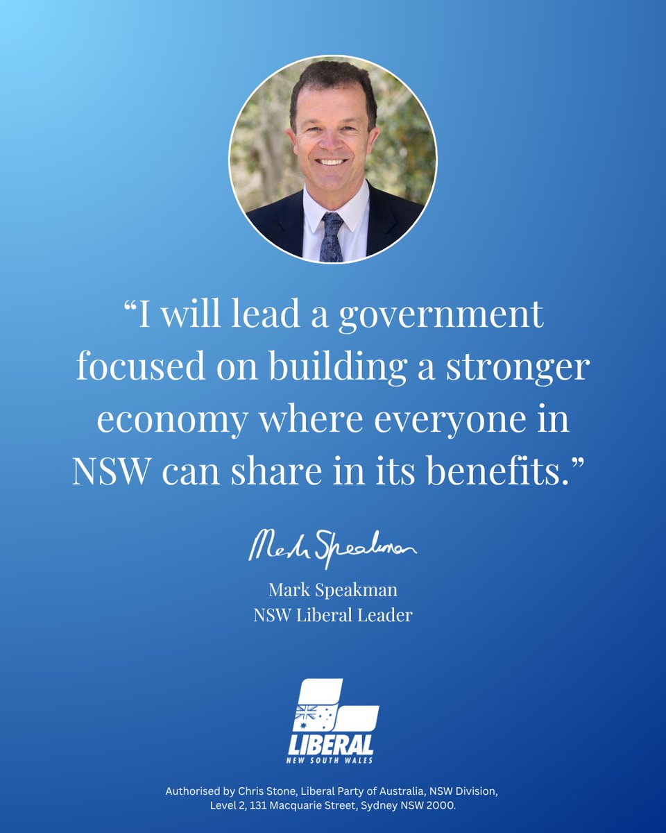 The Liberals have a plan to support you and build a better future for NSW.