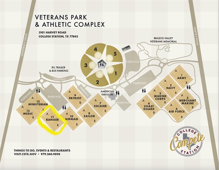 Graham7on7's tweet image. Pool play games tomorrow on Field 11. Veterans Park.