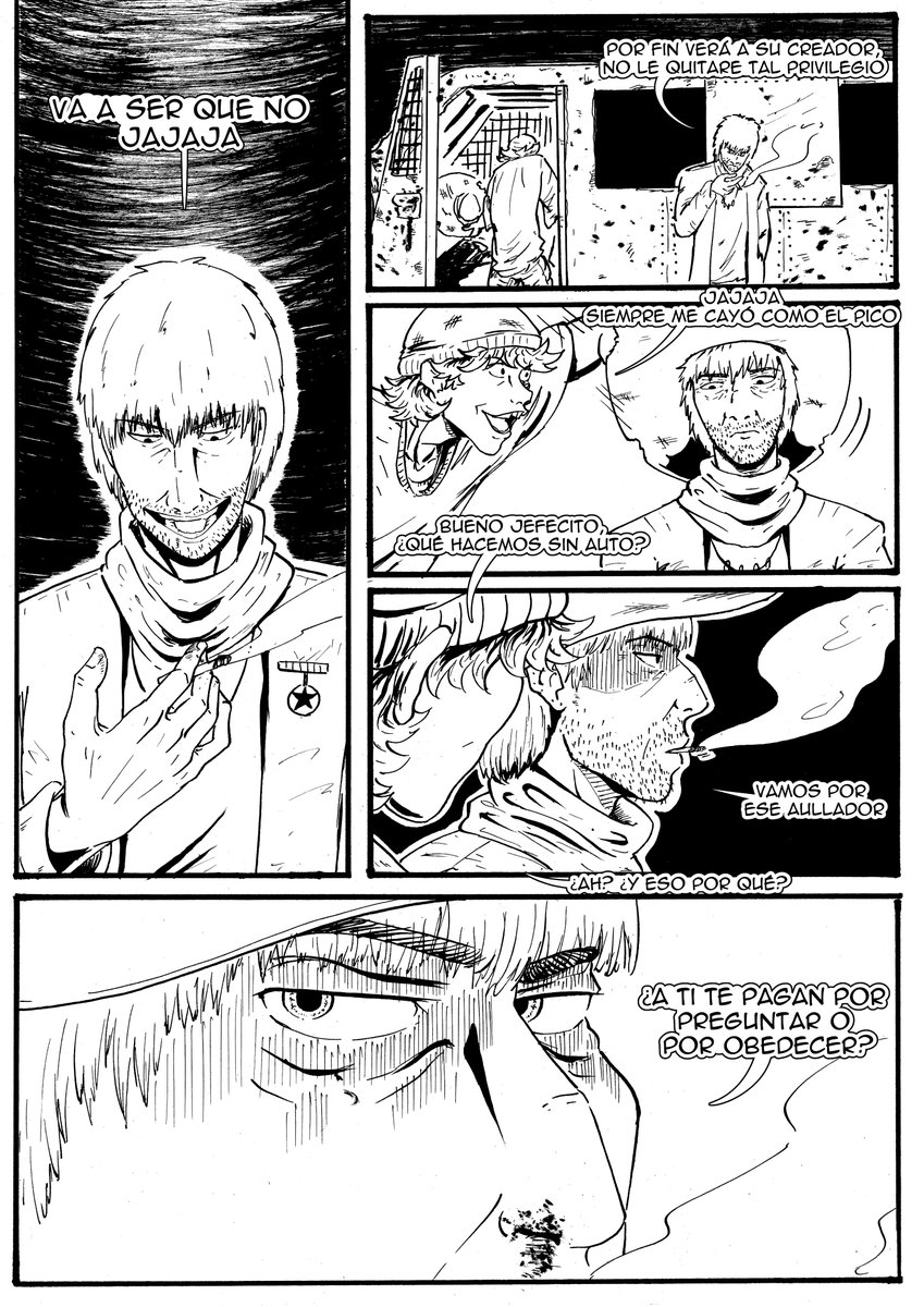 JaniceQuinteros's tweet photo. "36 Días - capitulo 01"                    
Pag: 74-77   
IG: janice_qw        
#36dias #if #tinta #plumilla #guerra #ink #nib #blackandwhite #war #apocalypse #drawing #ilustration #zombie #ペン先 #インク https://t.co/qPYWdhxioe